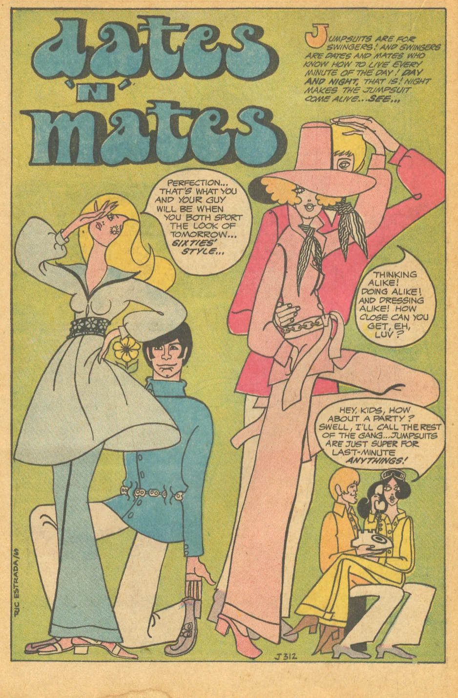 Ric Estrada's "Dates 'n' Mates" Heart Throbs #122 (October/November 1969)