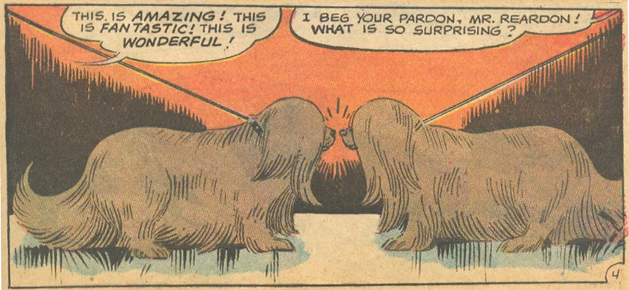 Falling in Love romance comic books dogs in comics
