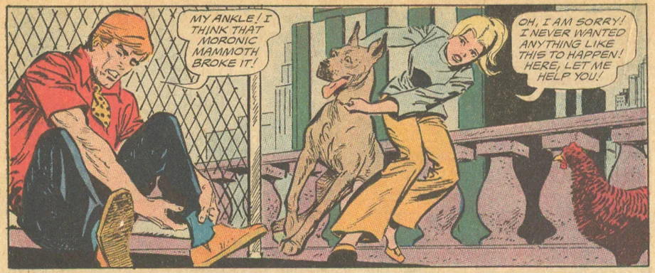 "Love Thy Neighbor" from Girls' Love Stories #157 (February 1971) Puppy Love story Art Saaf