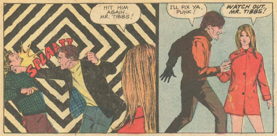 "Love Lies Deep and Cold" from Charlton's Time for Love #16 (May 1970). Story art is by Luis Avila.