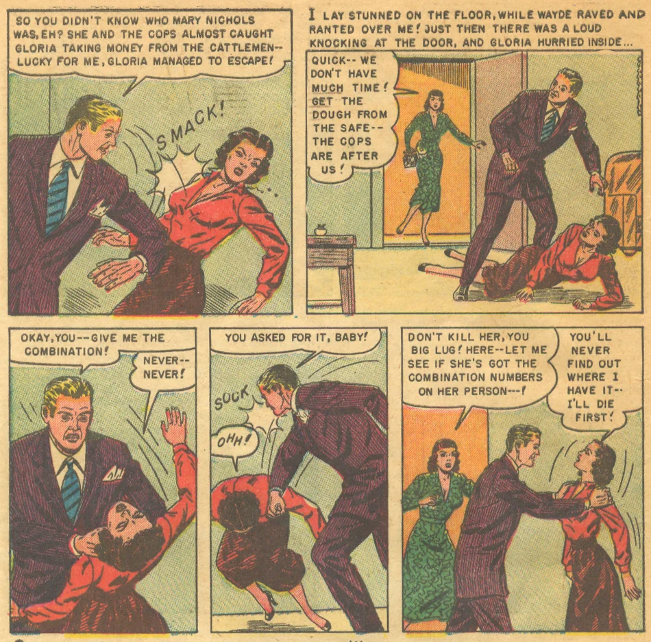 Vintage romance comic books sequential crush Avon's Romantic Love 1951