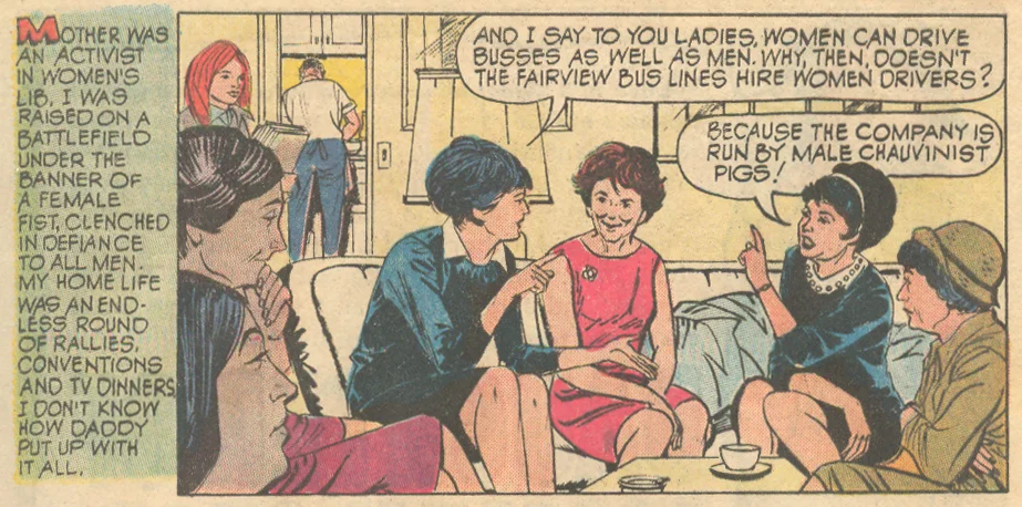 Women's Lib Young Love Hot Pants 1970s stories romance comics