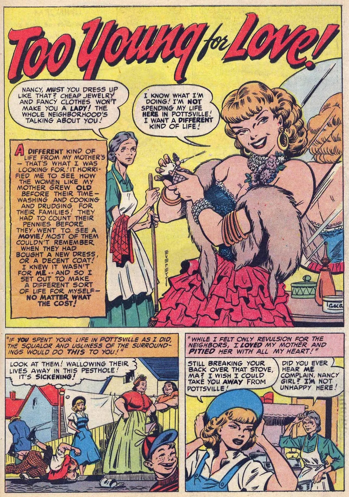 Bill Everett romance comic books for Timely