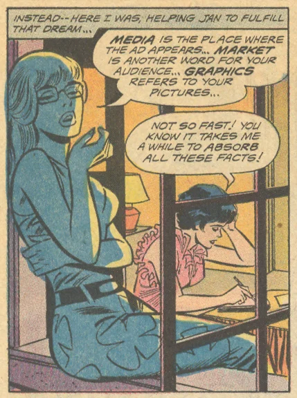 "A Little Kiss for Big Sister!" Young Love #84 (January/February 1971) Pencils: Art Saaf