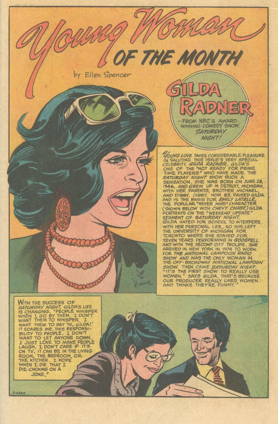 Scripted by Ellen Spencer Pencils: Joe Orlando, Inks: Vince Colletta