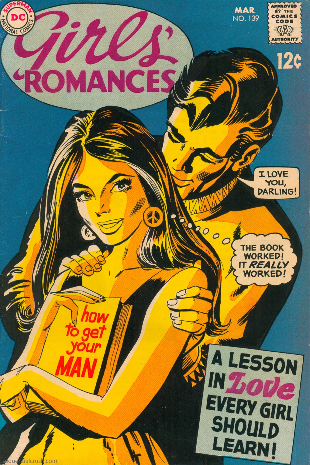 Girls' Romances #139 (March 1969) - Cover art by Dick Giordano (GCD). Interior art appears to be a combination of Ric Estrada, Jack Abel, and maybe even Win Mortimer.