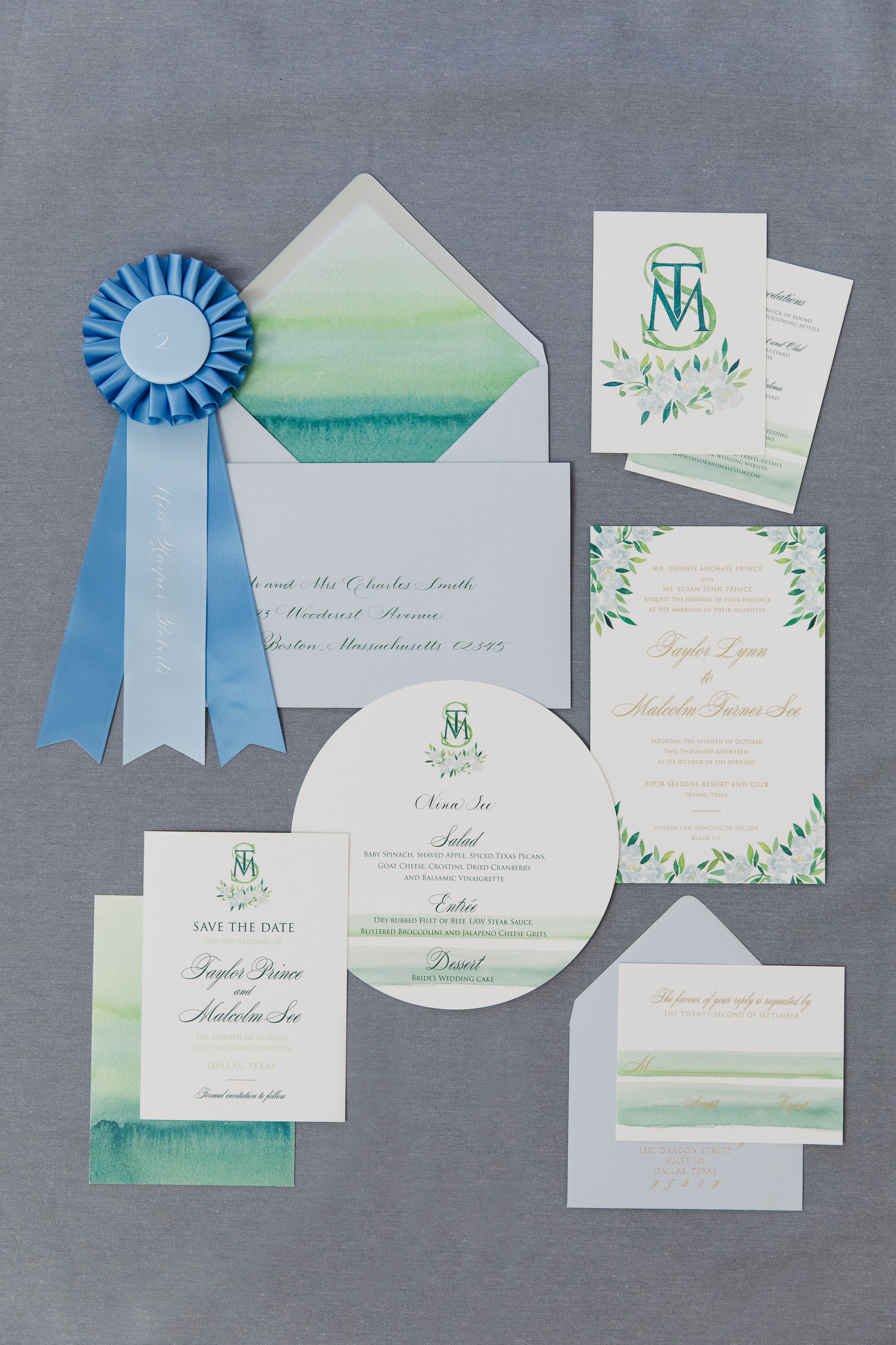 Stationary Details - Dallas, Tx - Fall Wedding - Julian Leaver Events