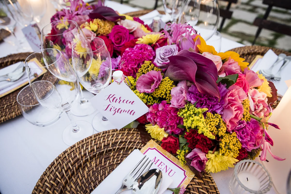 Flower Details - Castello Di Casole, Italy - Fall Birthday - Julian Leaver Events