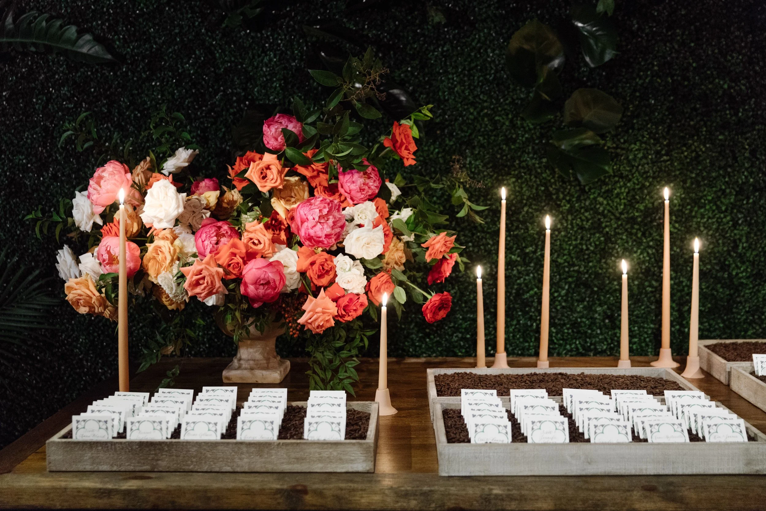 Escort Card Details - Dallas, Tx - Fall Wedding - Julian Leaver Events