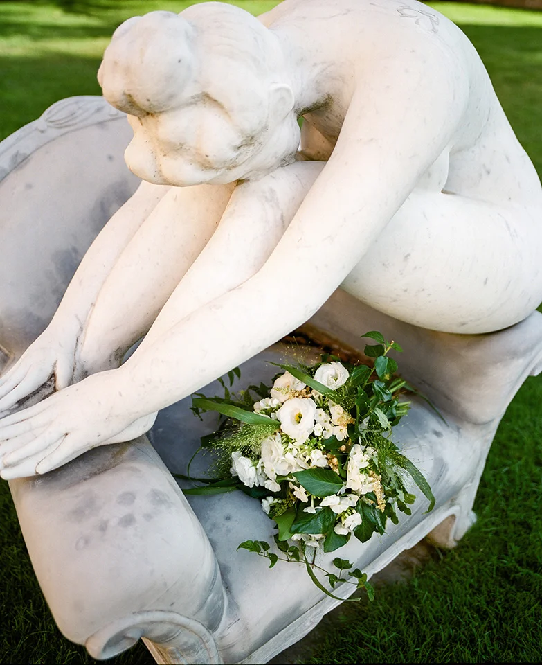 Bouquet Details - Castello Di Casole, Italy - Summer Wedding - Julian Leaver Events