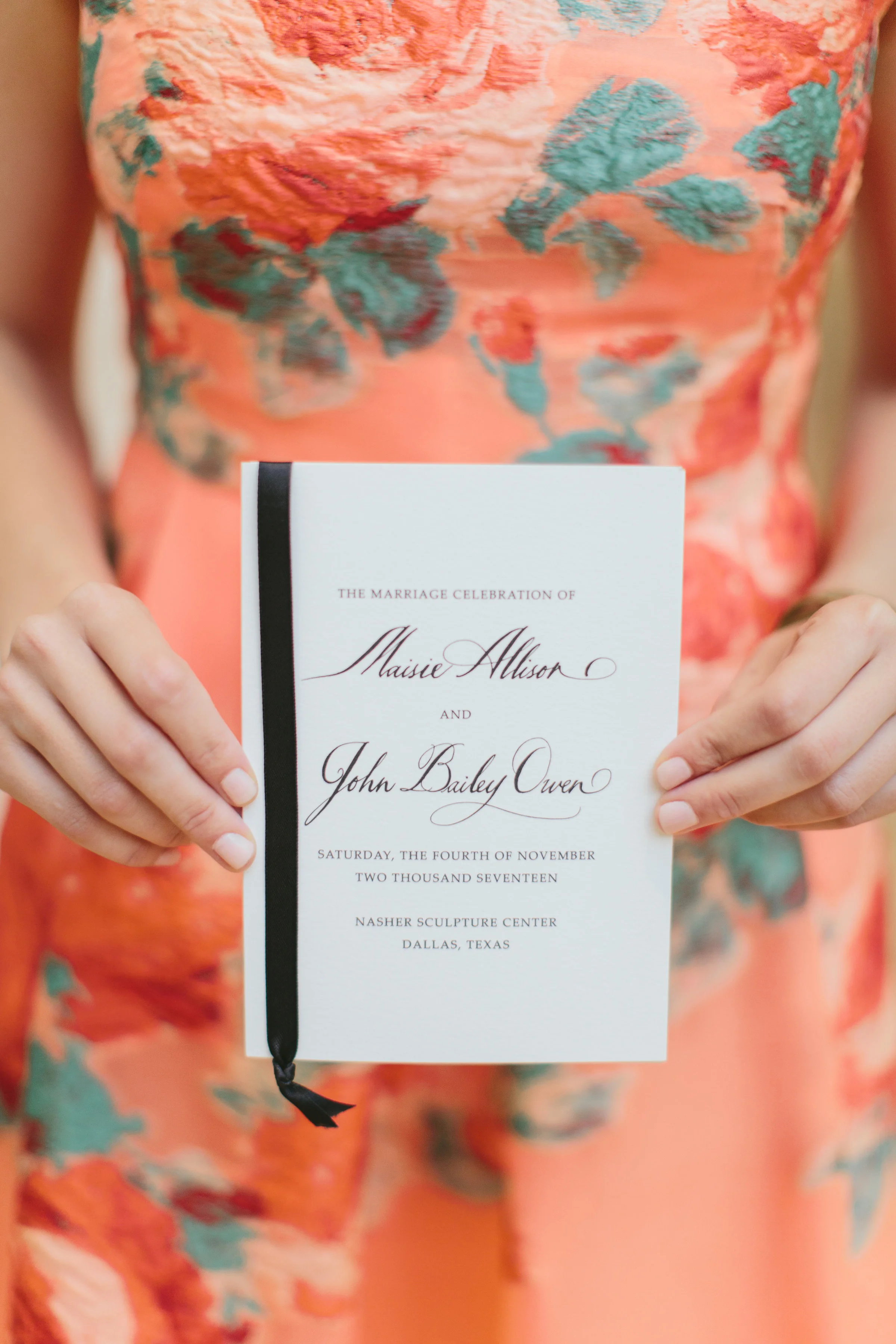 Stationary Details - Dallas, TX - Fall Wedding - Julian Leaver Events