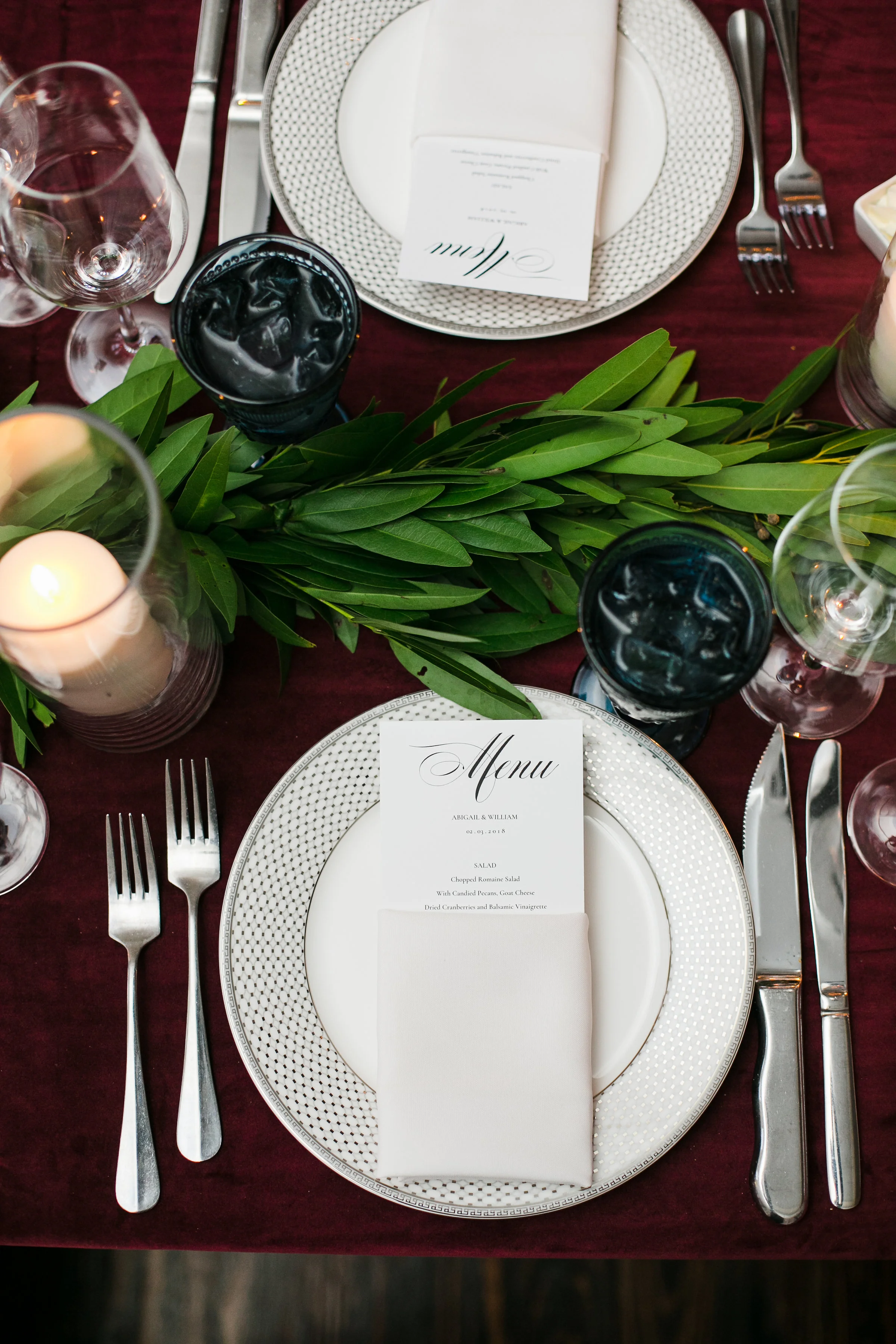 Tabletop Details - Dallas, Texas - Winter Wedding - Julian Leaver Events