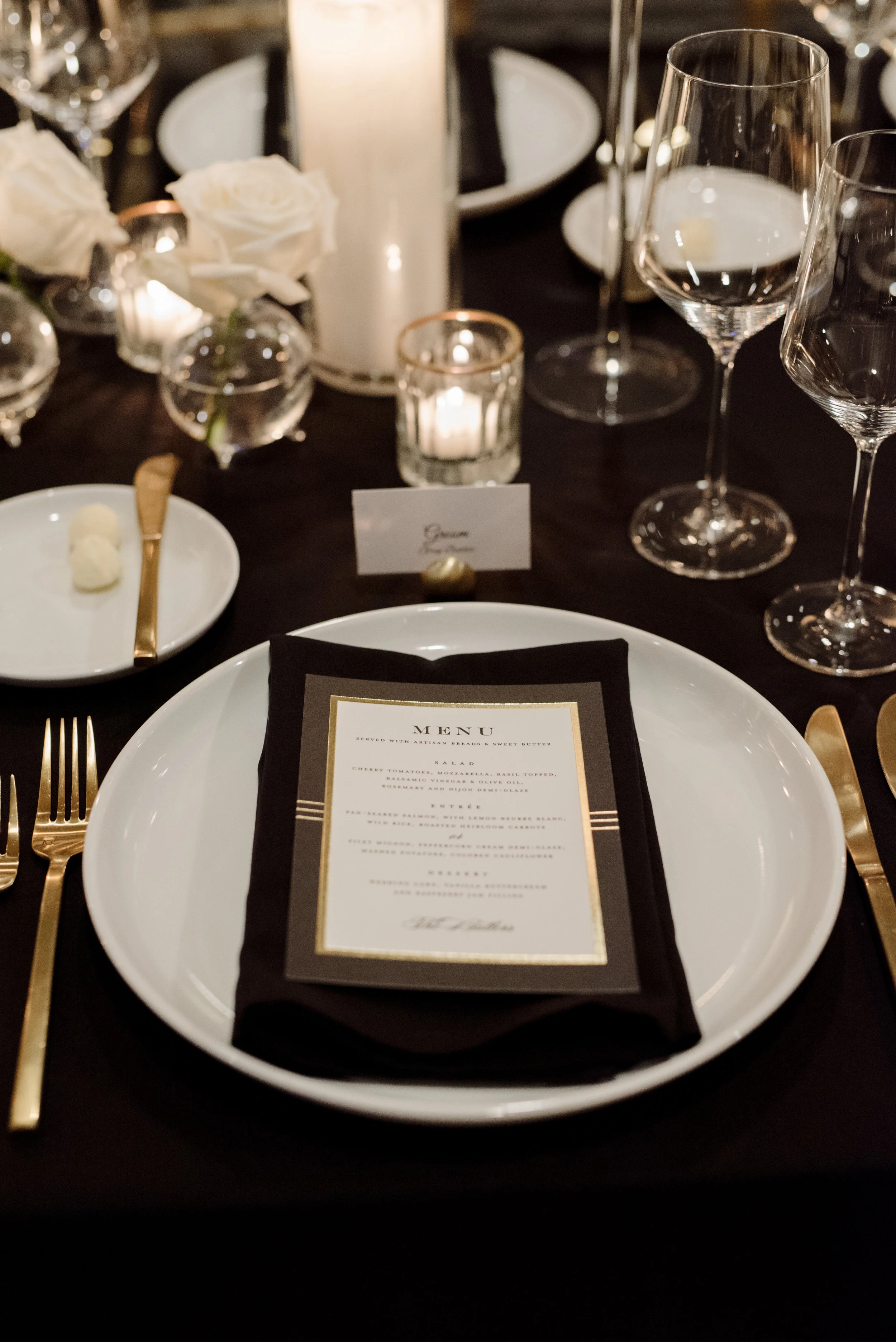 Wedding Reception Details - Dallas, Texas -Spring Wedding - Julian Leaver Events