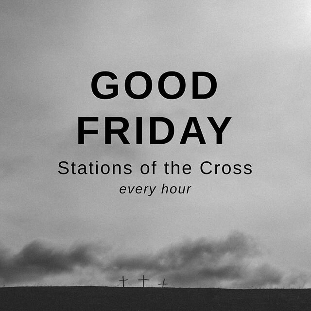 G O O D  F R I D A Y⁣
⁣
Though we never could have planned for the conditions of the world this Holy Week, the expectation of Good Friday and Easter have remained. It&rsquo;s more apparent than ever that to grasp the hope of Easter we need to be imme