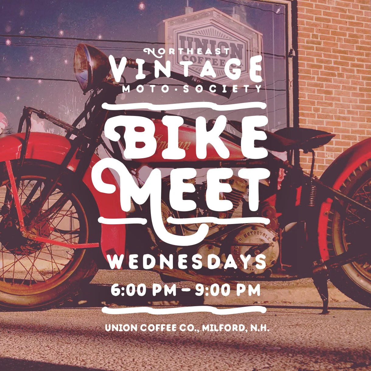 Northeast Moto Society Weekly Bike Meet Facebook Ad