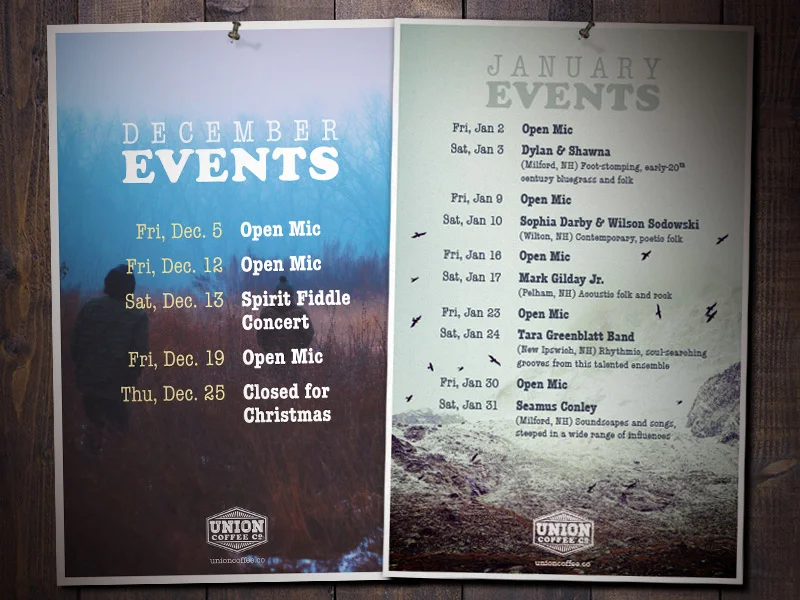 Union Coffee Events Posters