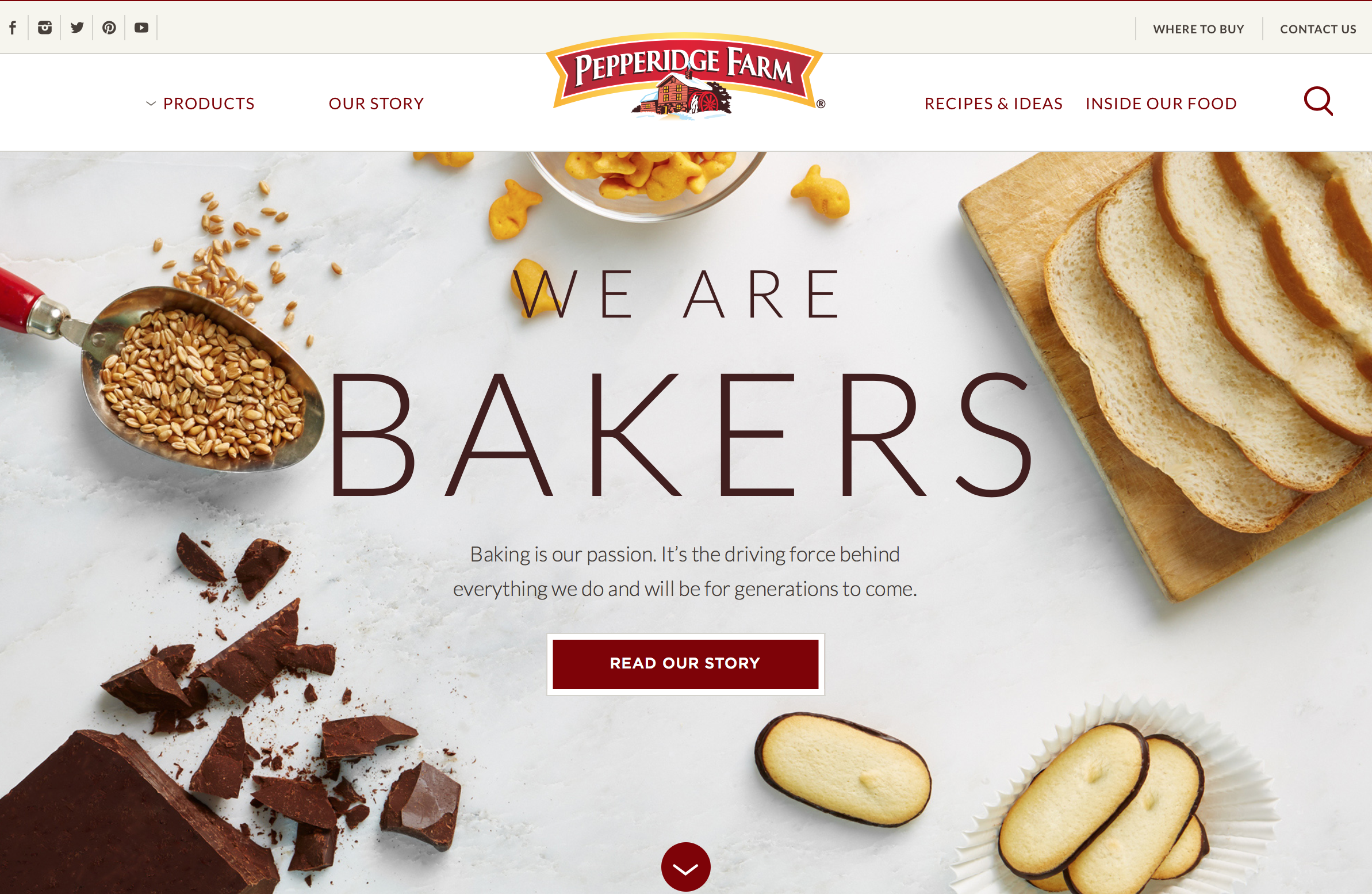 Pepperidge Farm -- Website Redesign