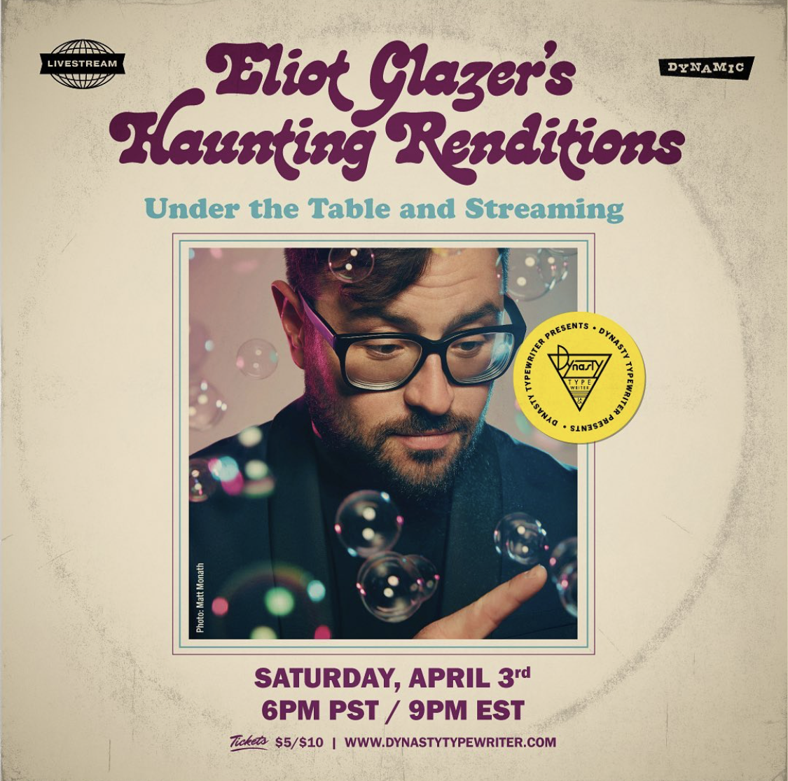 Eliot Glazer's 'Haunting Renditions' Poster