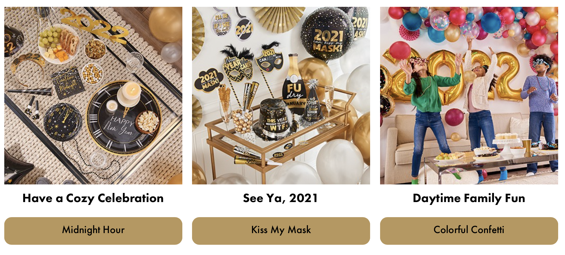 Party City Homepage