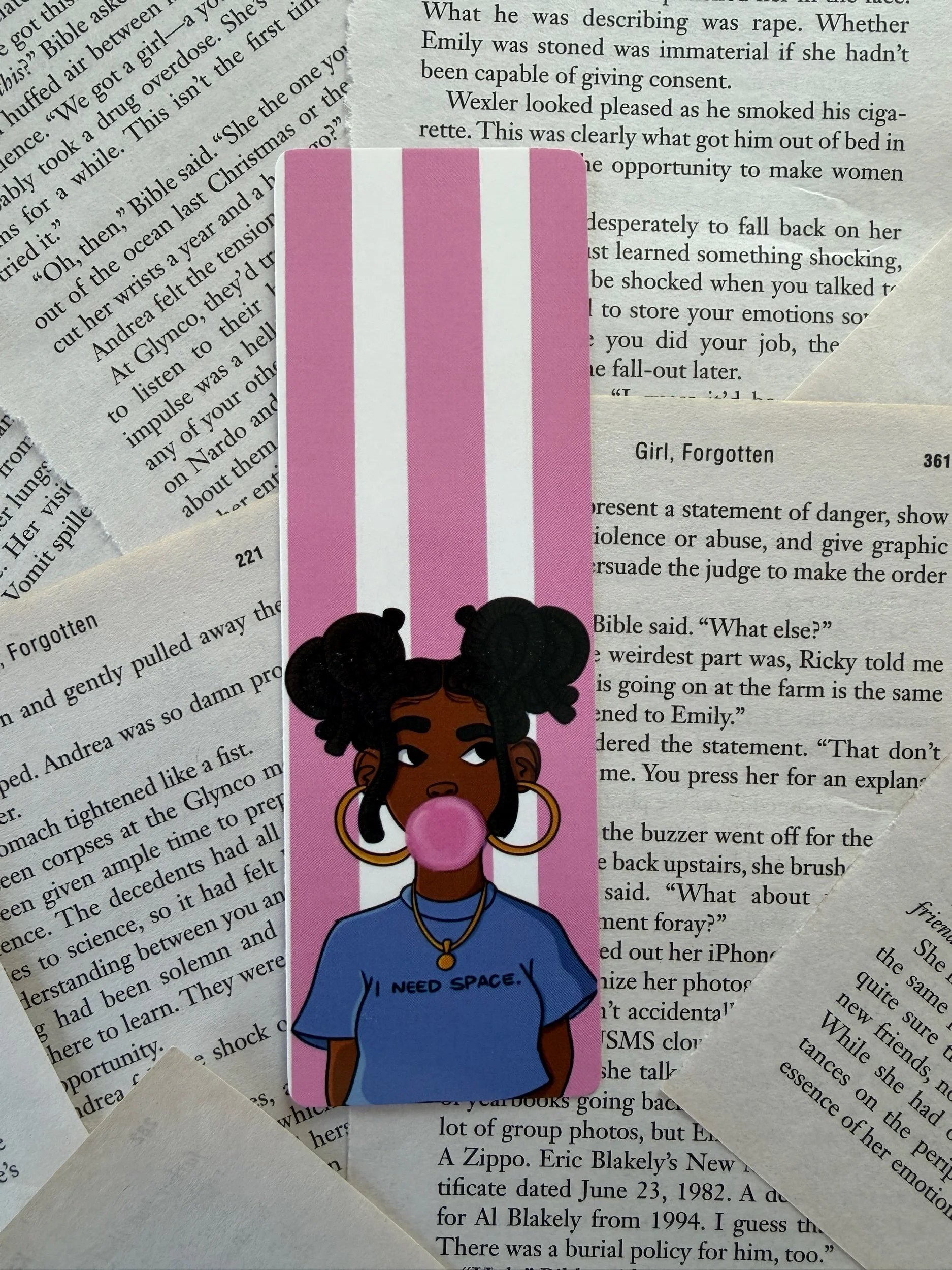 Bubble Gum Girl Bookmark