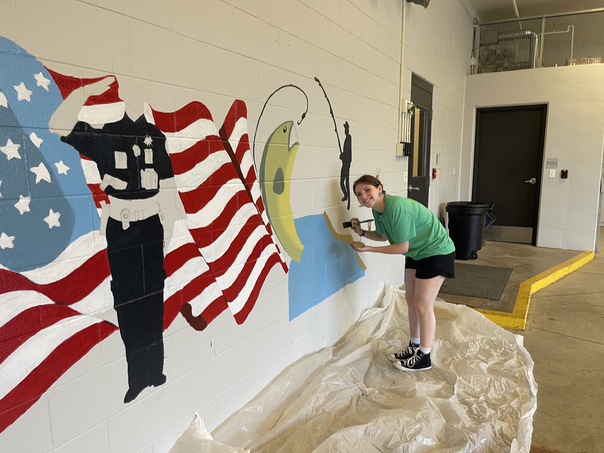 As the art club advisor, I developed and coordinated the project, guided students through the design and painting process, and helped facilitate the partnership between the school and the community.

The project gives students an opportunity to colla
