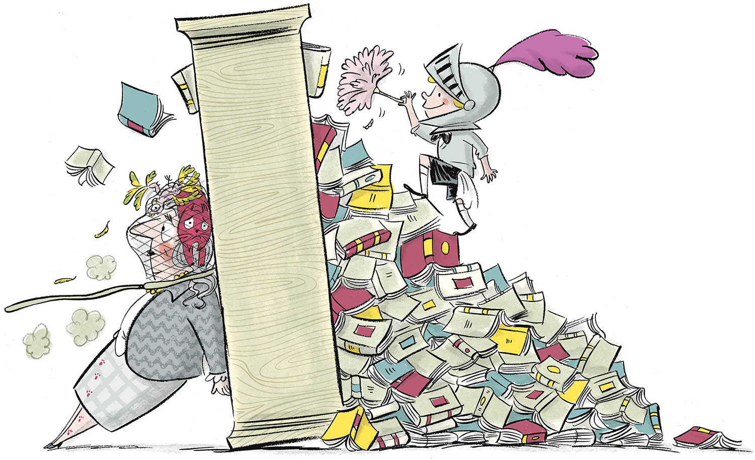 illustration from What's the matter, Aunty May? by Peter Friend