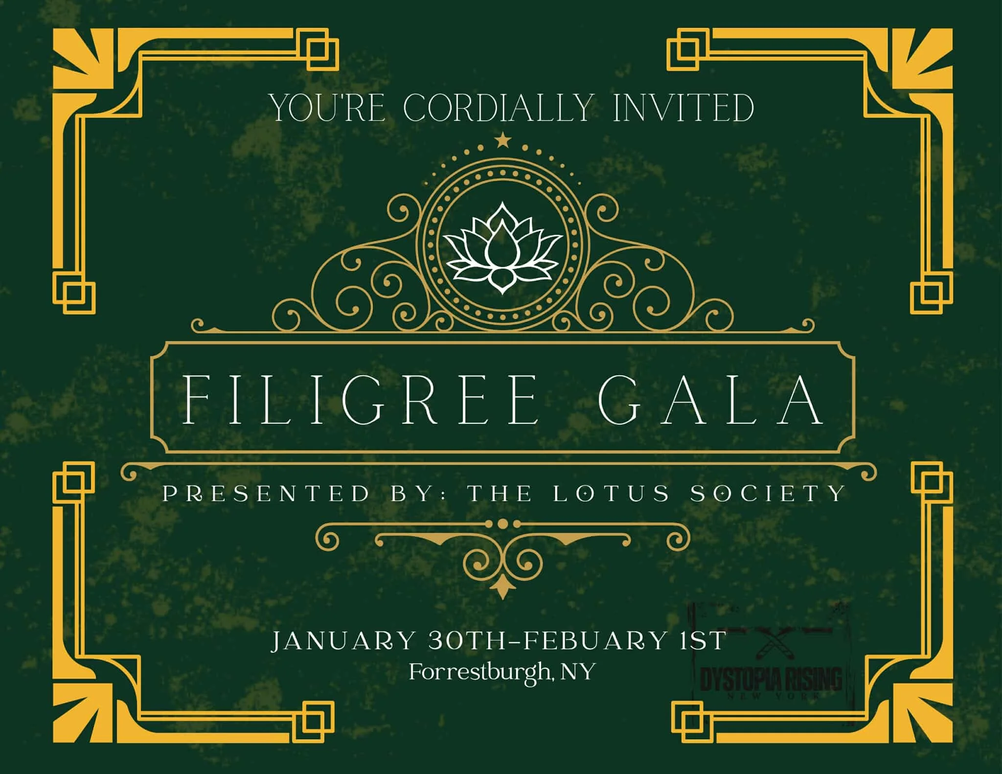 Filigree Gala: January 30-Feb 1 2026