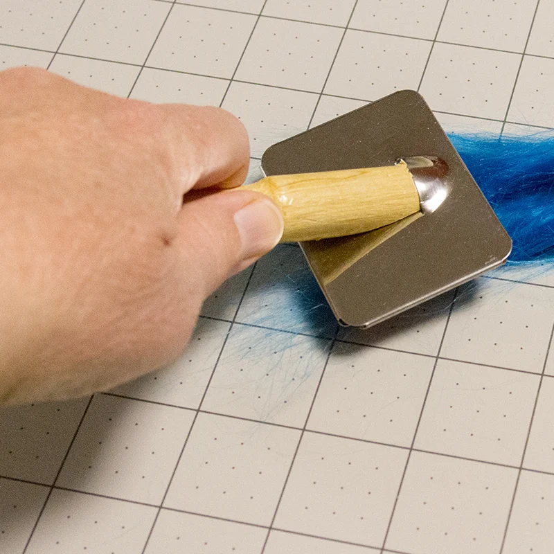 Mini Carders for Felting, Plant Fiber Clouds and Blending, from Santa Fe Wool & Supply Co.