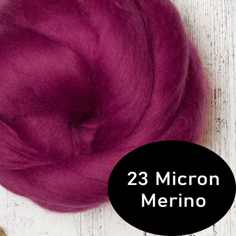 200g Roving Wool for Felting Wool Set, 19 Micron Superfine Merino