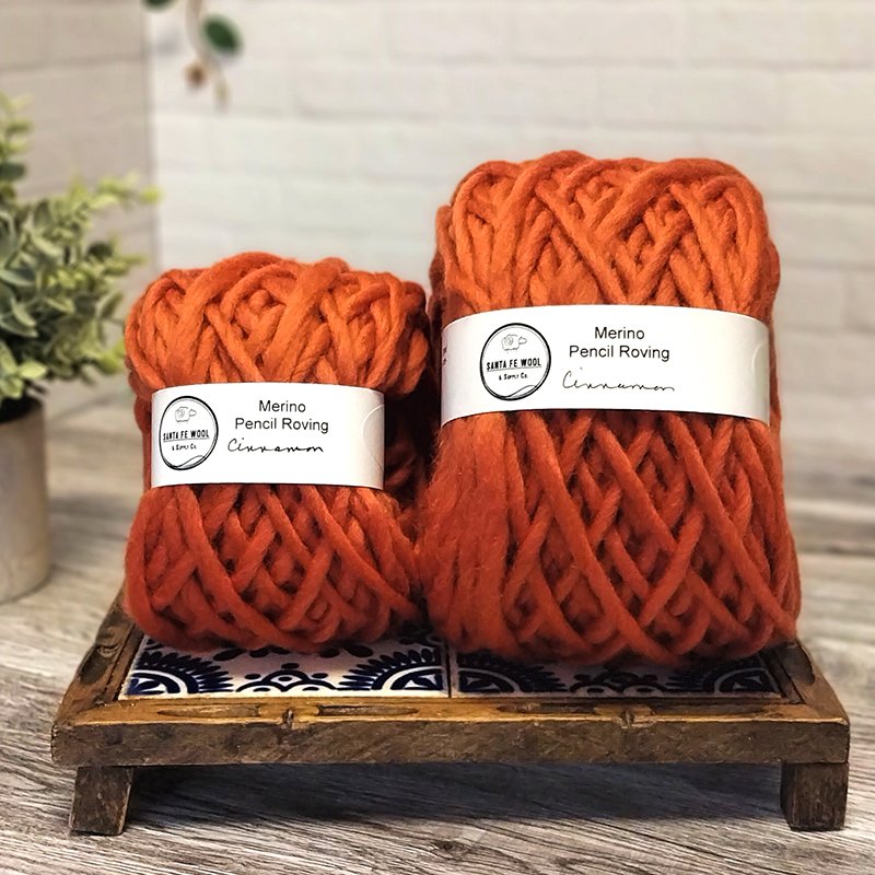 Merino pencil roving / super chunk yarn / art yarn — Santa Fe Wool