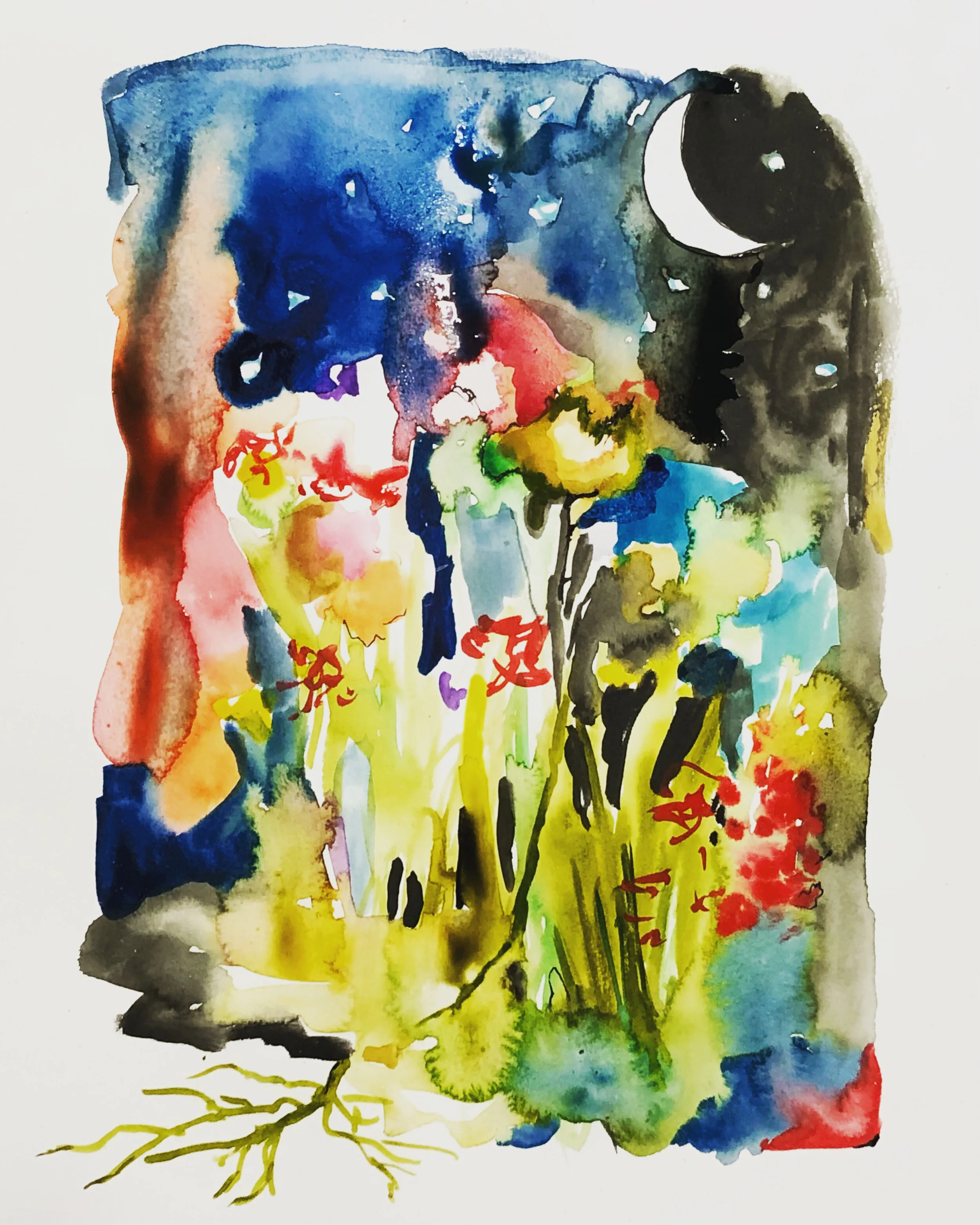 "Rooted" Ink on Paper (2021)