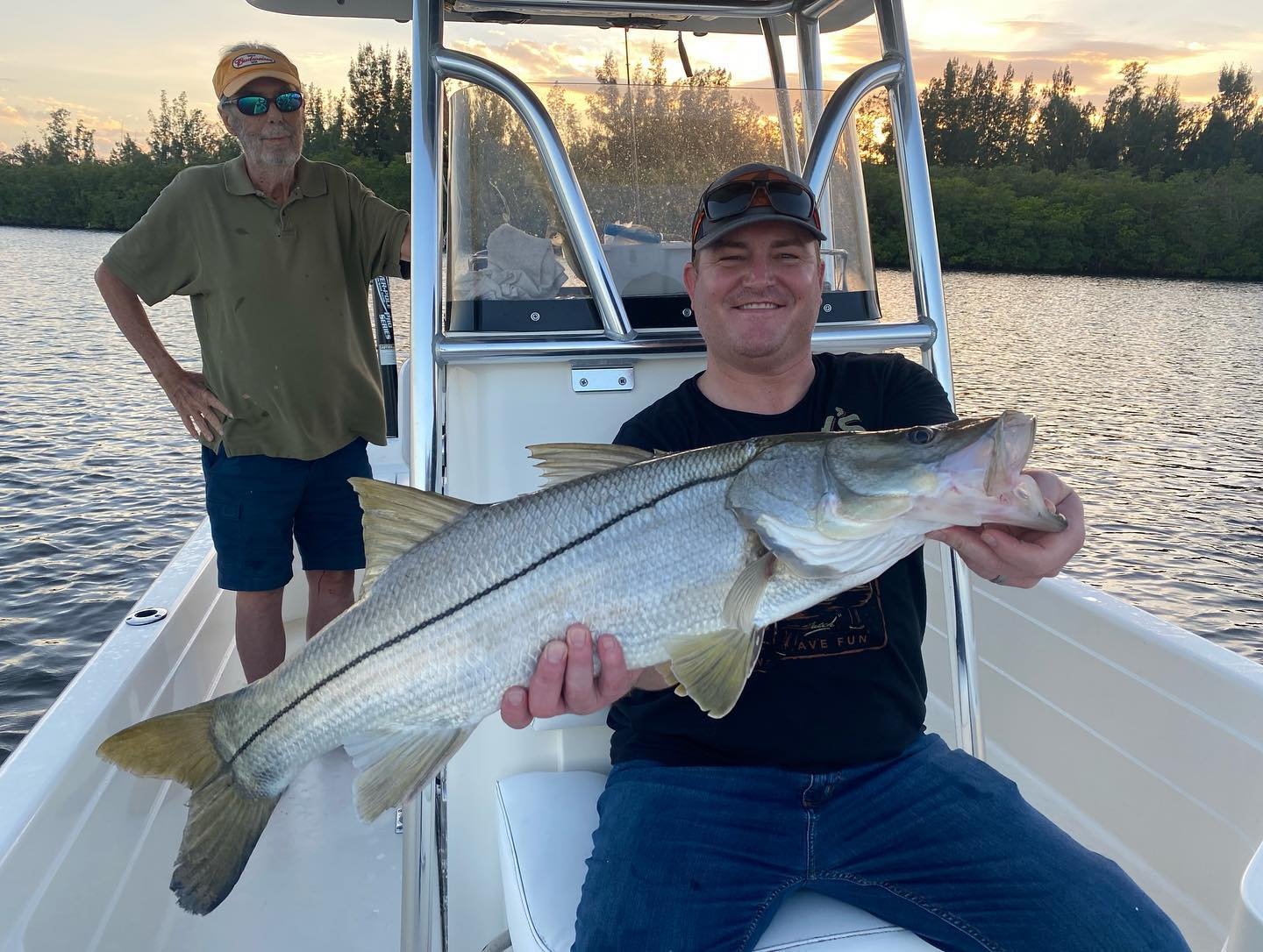 Some good fishing last few weeks string of evening trips that went well #captngoopcharters #indianriverlagoon #treasurecoast #florida #bookatrip #snook #trout