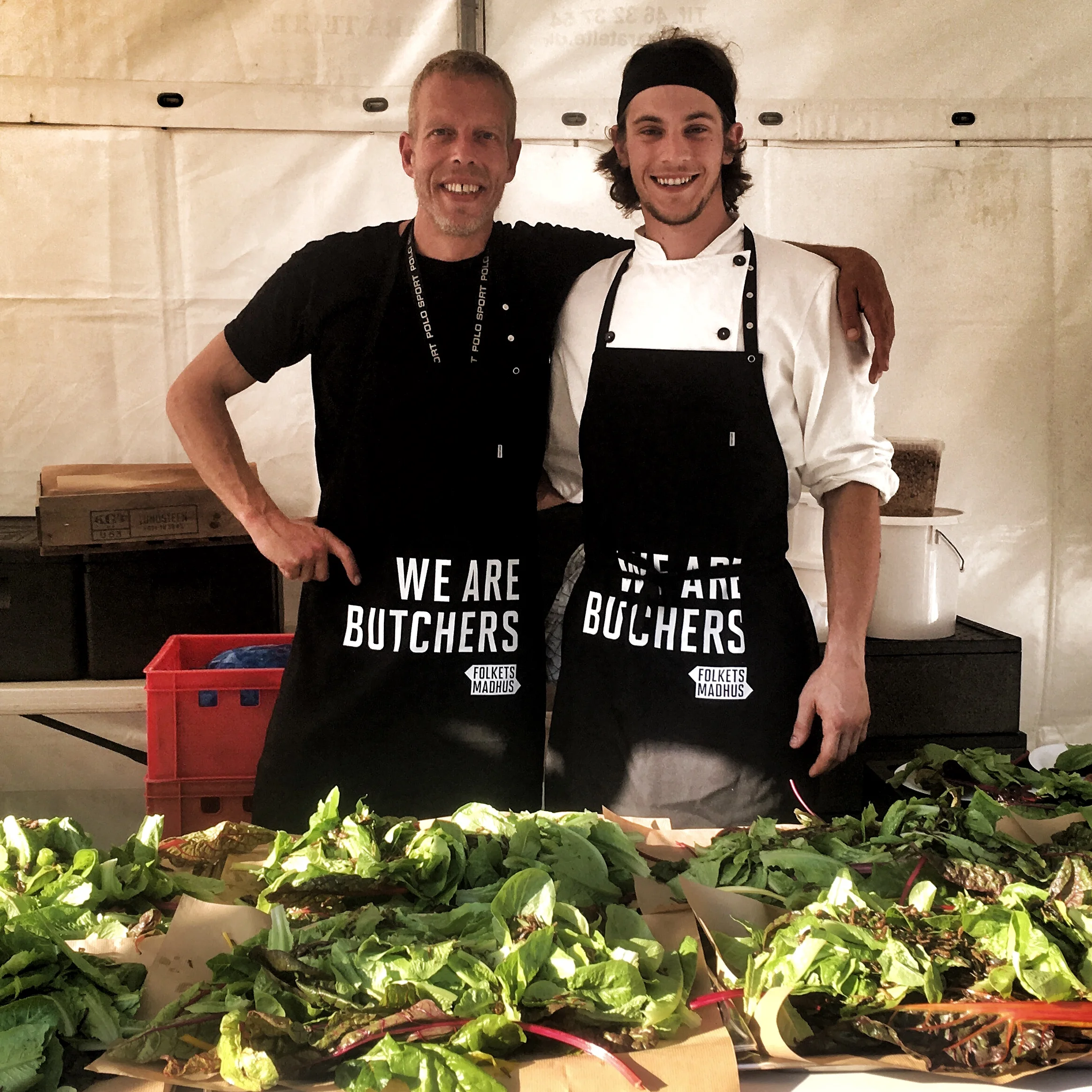 Michael Museth and I with our "Smoked Honey Bug Salad." Those smoked wheat worms and crickets turned out to be pretty good. I will forever be indebted to Michael for the opportunity he gave me in Denmark. 