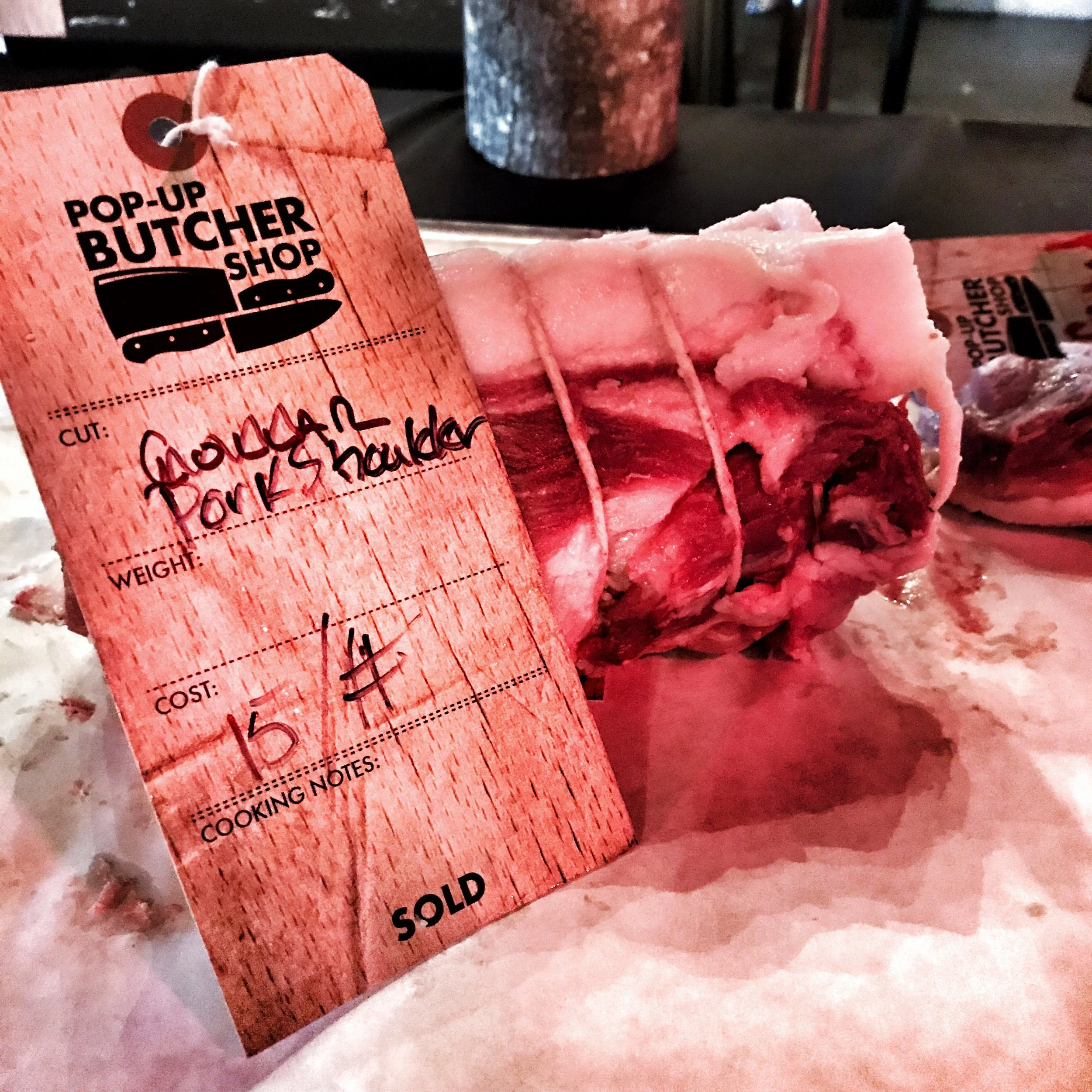 A sold pork coppa.