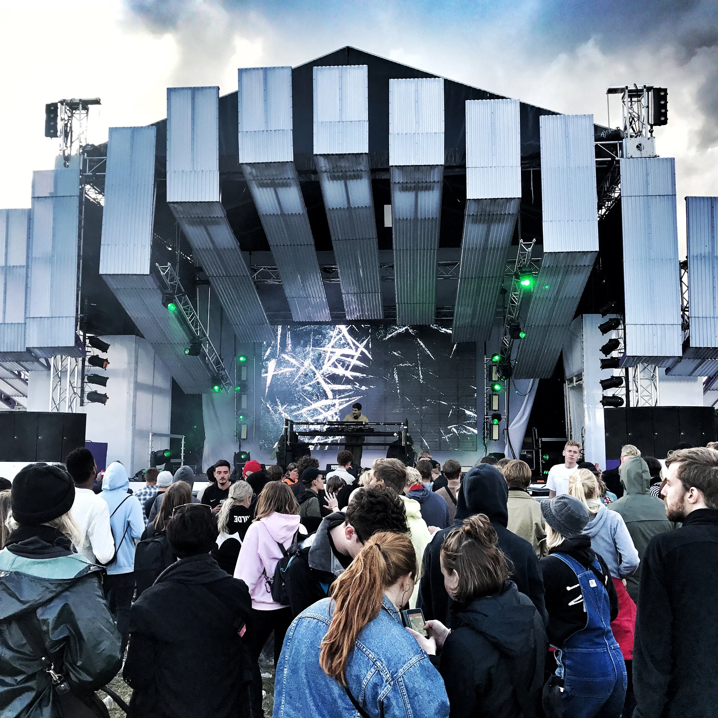 One of the smaller stages at Roskilde festival.