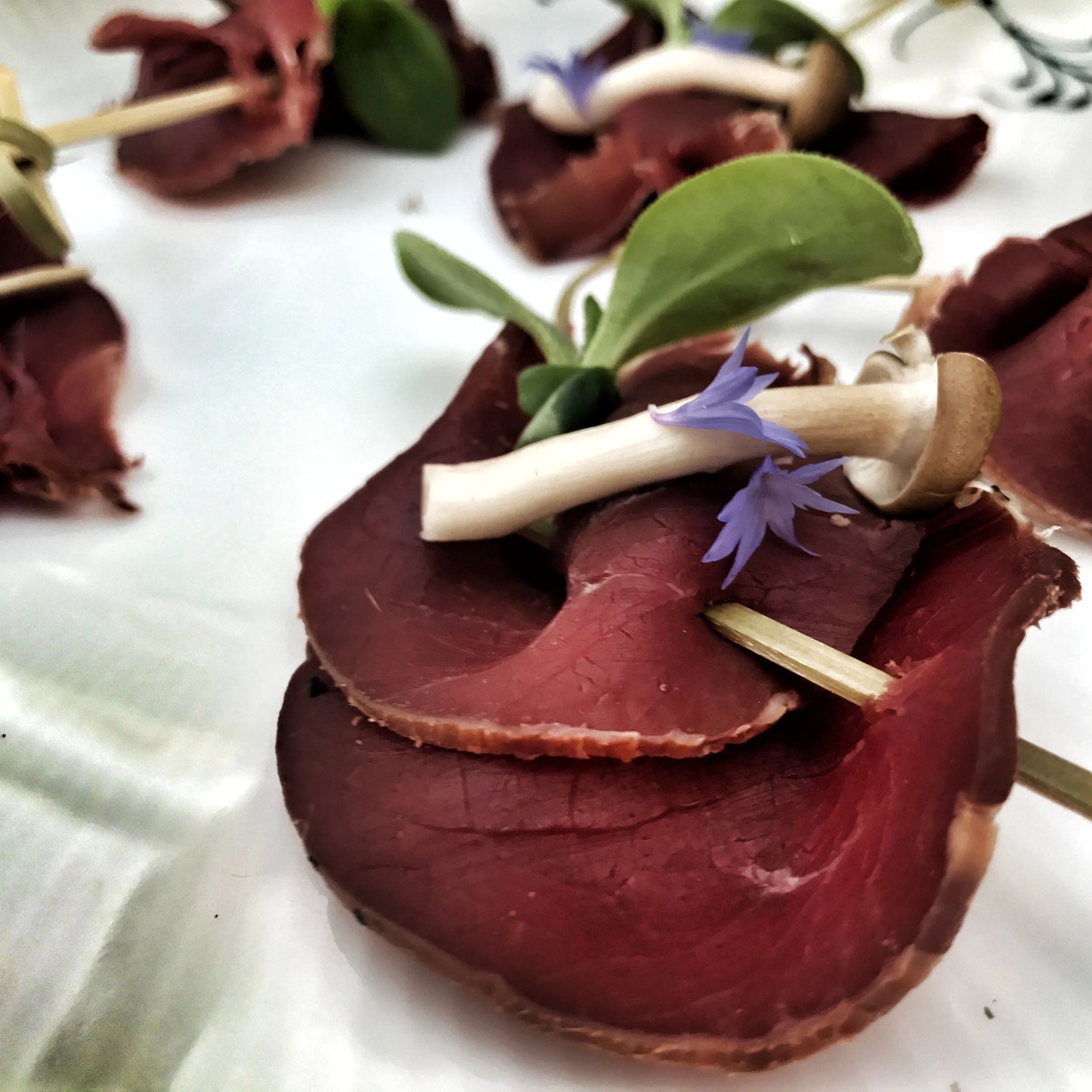 Smoked Reindeer kabobs....