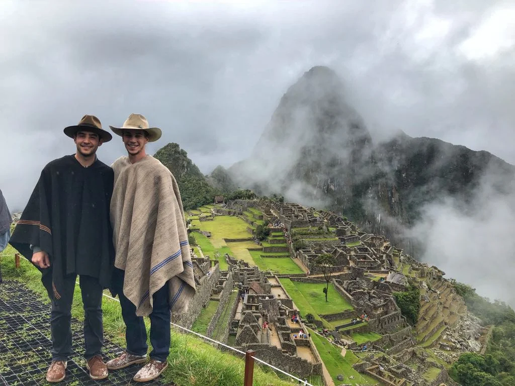 Sam and I, sporting our new ponchos, at Macchu Picchu.