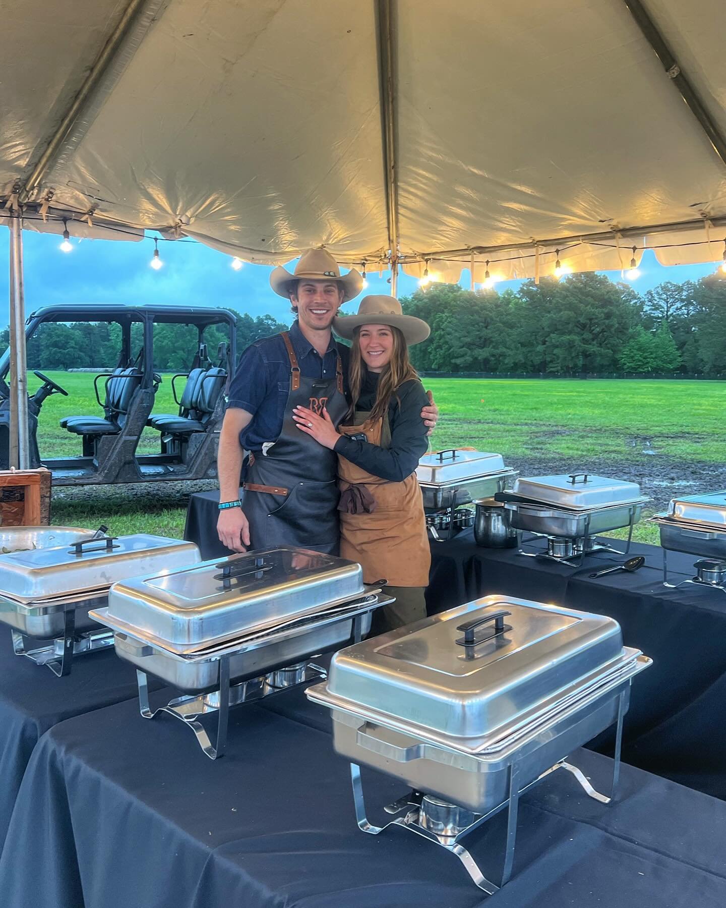 Despite the torrential downpour, Party in the Pines 2024 was a great success! My team and I served some damn wicked fried chicken, BBQ, and sides to over 200 including @paulcauthen and band. Huge thanks to @smeisel2 and @alexmeisel for having us out!