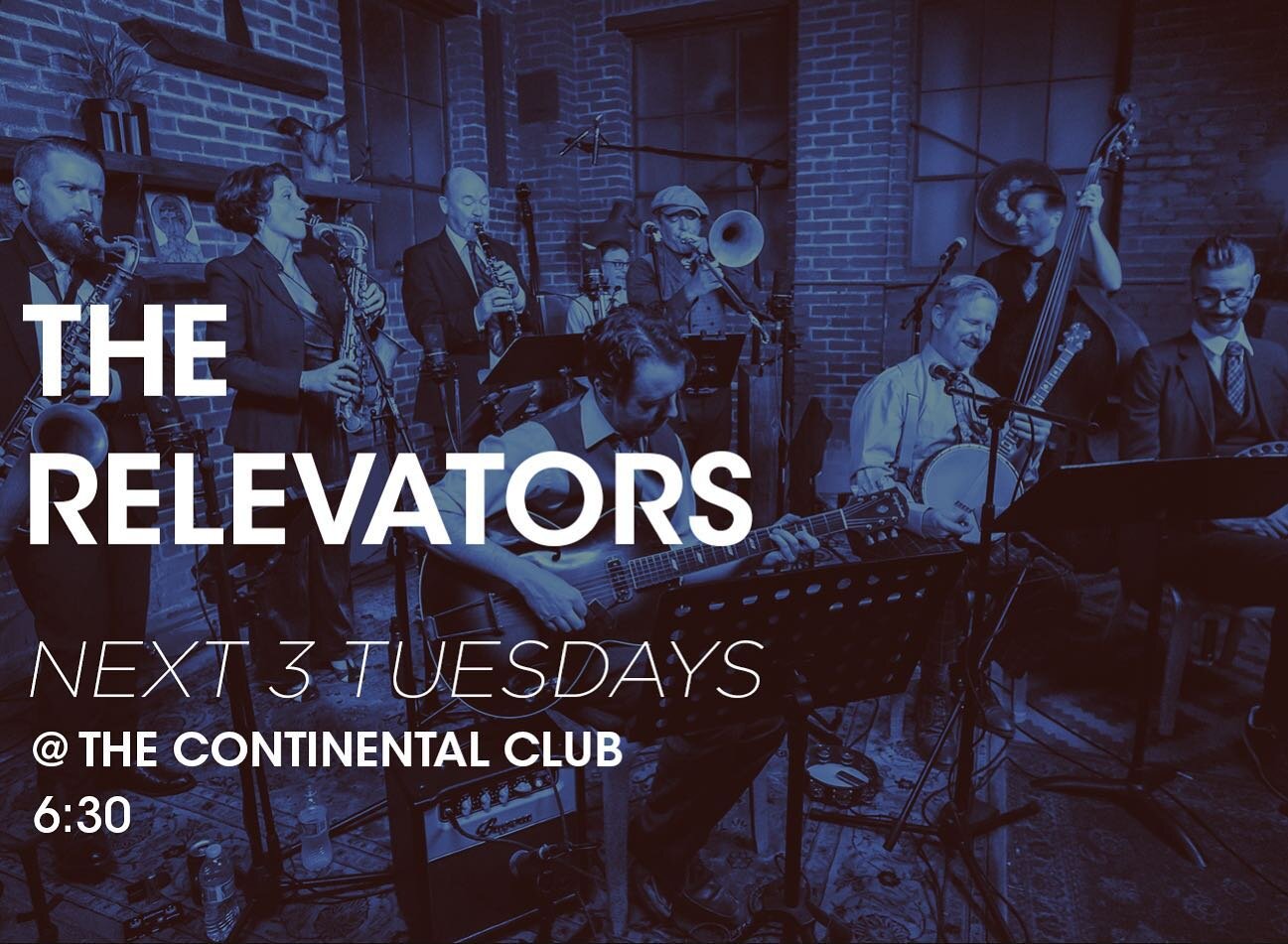 About to hit with @therelevators at @continentalclubatx - come on down and swing!