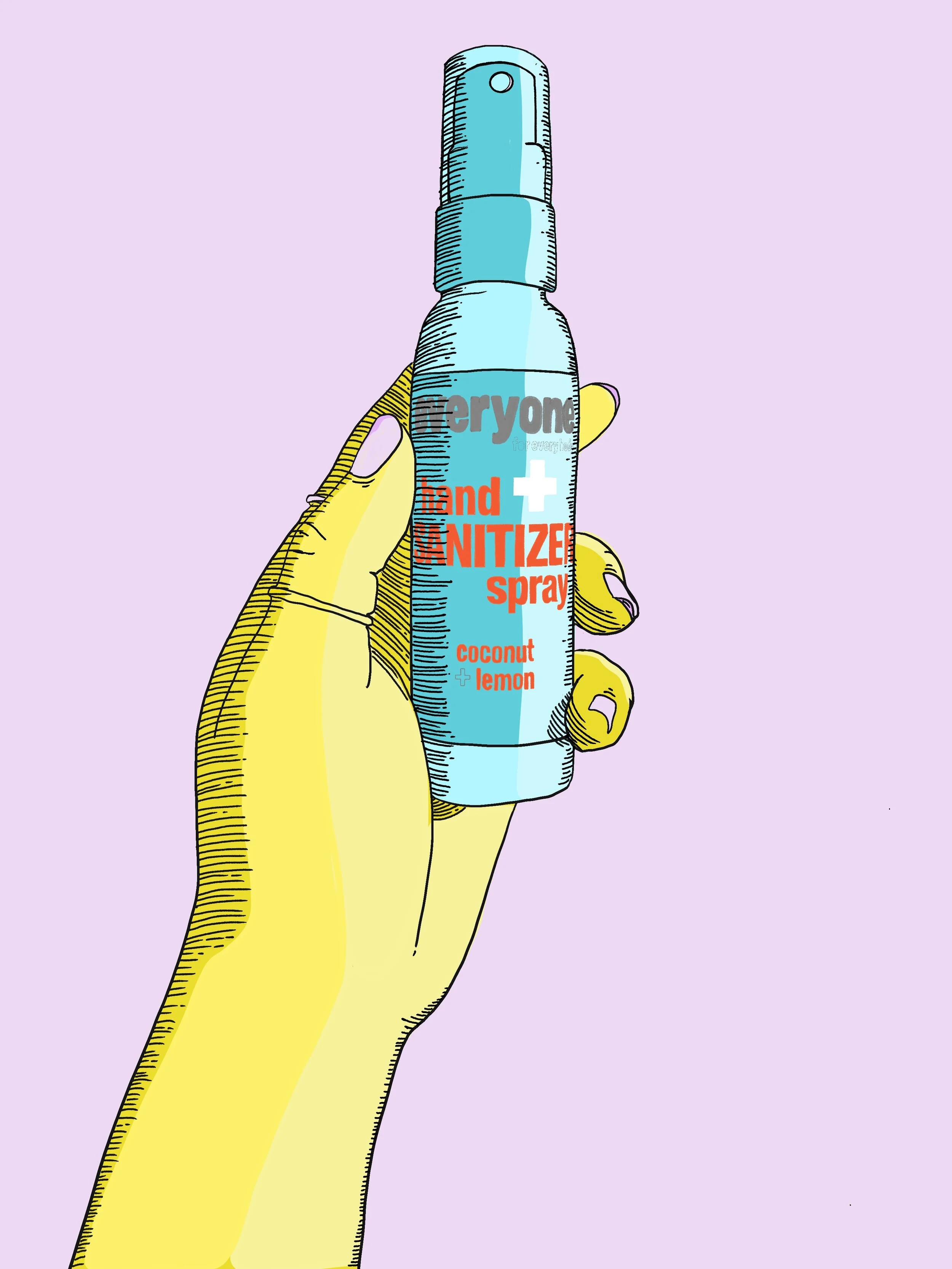 quarantine essential, 2020 drawn in Procreate