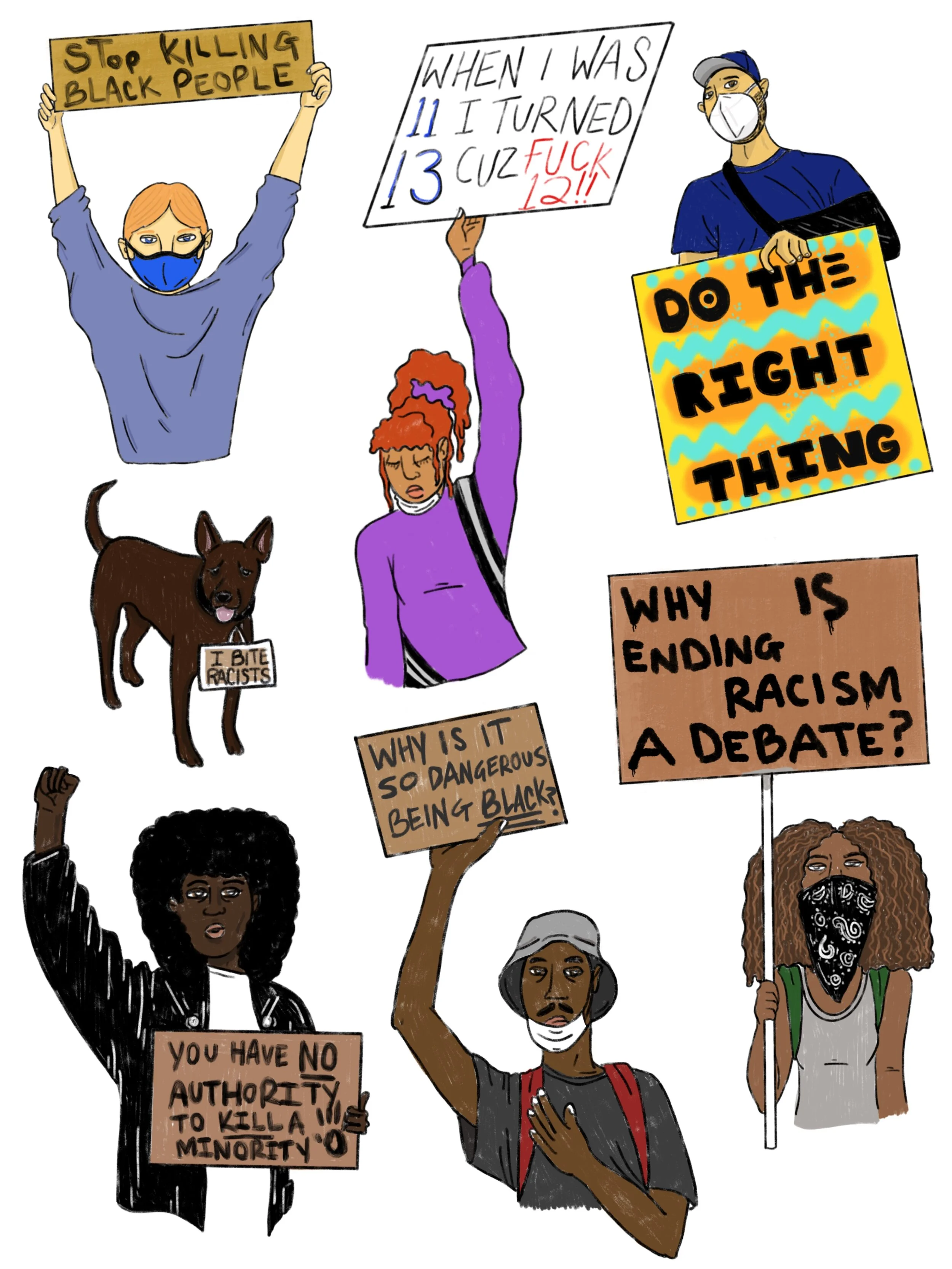 Solidarity isn’t a Trend_I, 2020 drawn in Procreate
