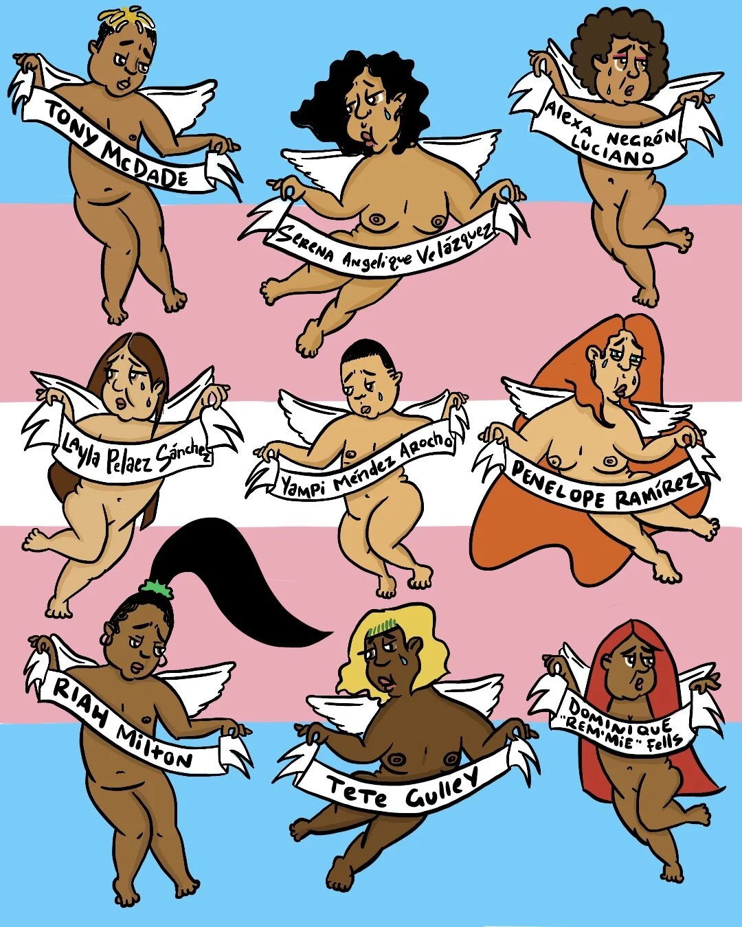 Black Trans Lives Matter, 2020drawn in Procreate