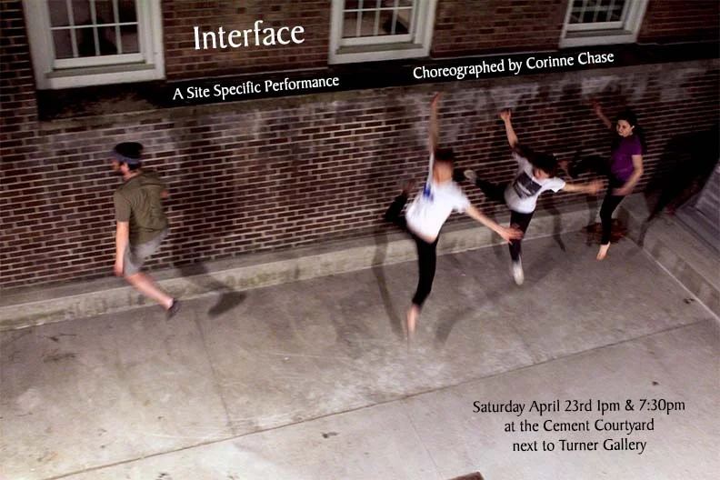  2016  /  Cement Courtyard by Turner Gallery  Alfred, NY   Site Specific Performance Choreographed by Corinne Chase  