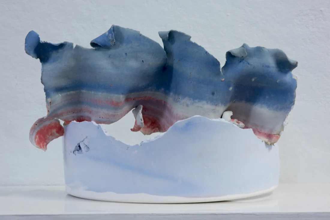  2017  /  porcelain,  hydrocal plaster, acrylic paint  /  6” x 6” x 6.5” 