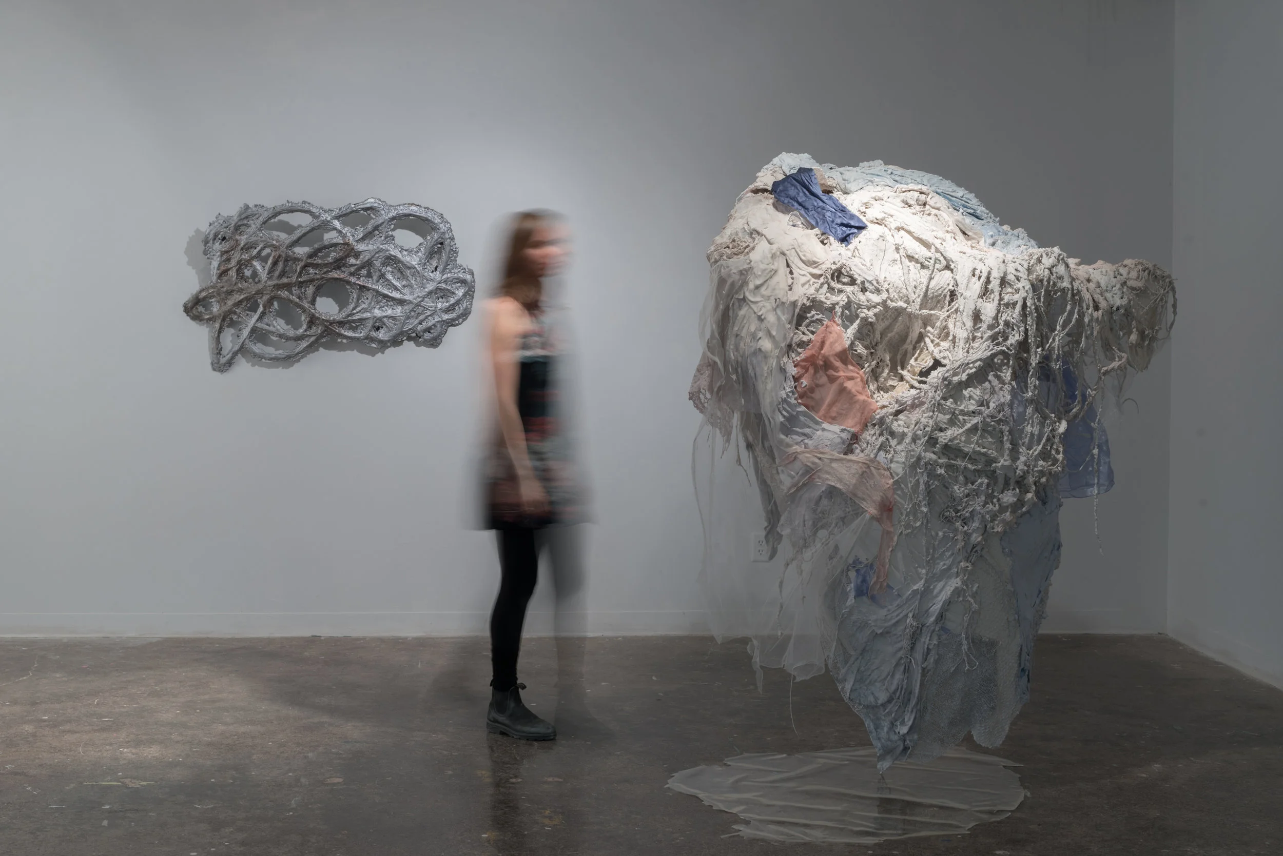  2017  /  hydrocal plaster, fabric, acrylic paint, resin  /  61” x 46” x 34.5” 