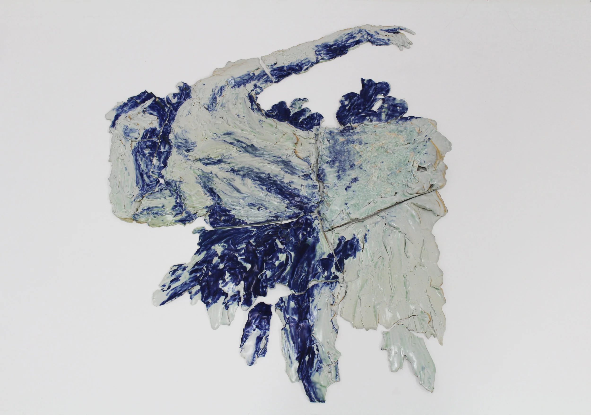   Mortal Part   2016 / porcelain / 44” x 2” x 30” 