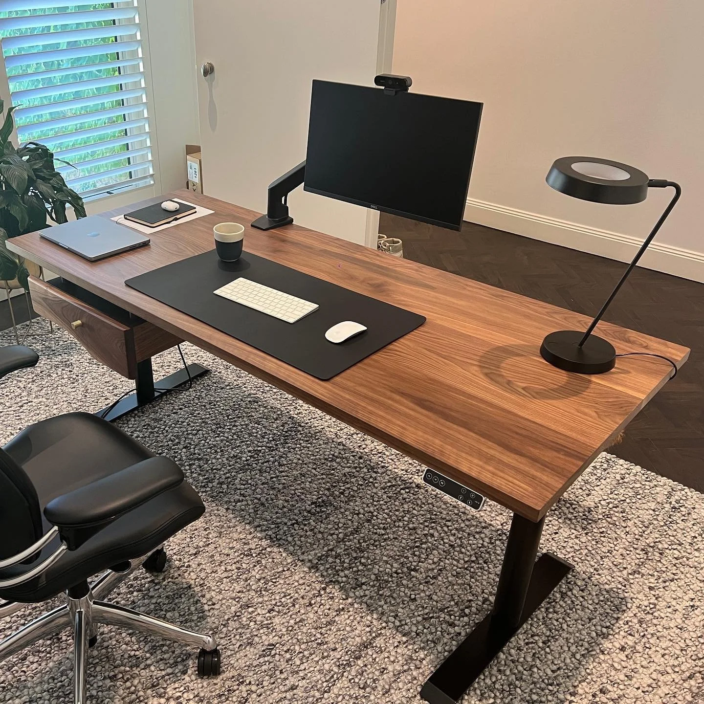 Love your space with our Aussie made American Walnut desktop. Paired with our MOOV..super smooth dual motor sit stand frame. Endless height adjustments with excellent stability. Work better. Lover your space! Ready now for dispatch before Xmas. Link 