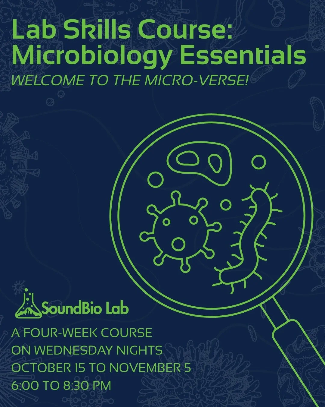 Join Soundbio for a four-week course on how to handle microbes in a laboratory, isolate pure bacterial strains from a mixed culture, and characterize them! (And the broader applications of microbiology) 🔬

Register at our link in bio under workshops