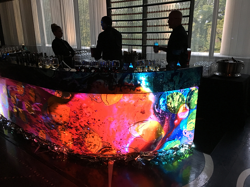 Portland Art Museum. Live light show. Portland Monthly. Warhol Party. 2016.