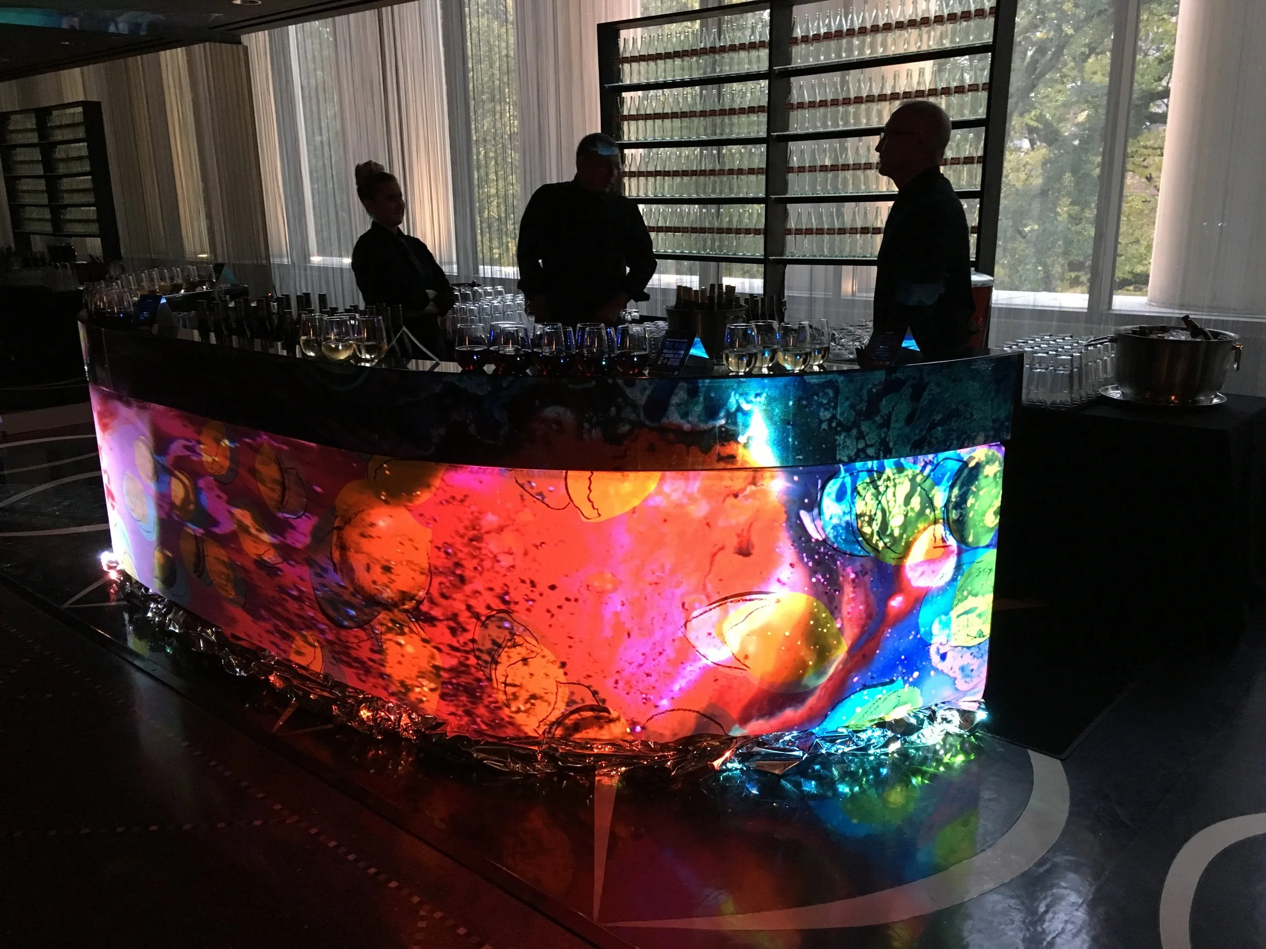 Live Liquid Light Show Performance. Portland Art Museum.